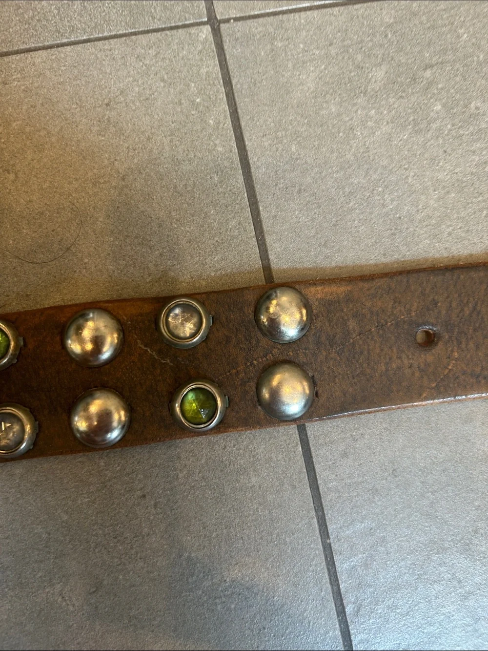 Jeff Gallea Studded Leather Belt